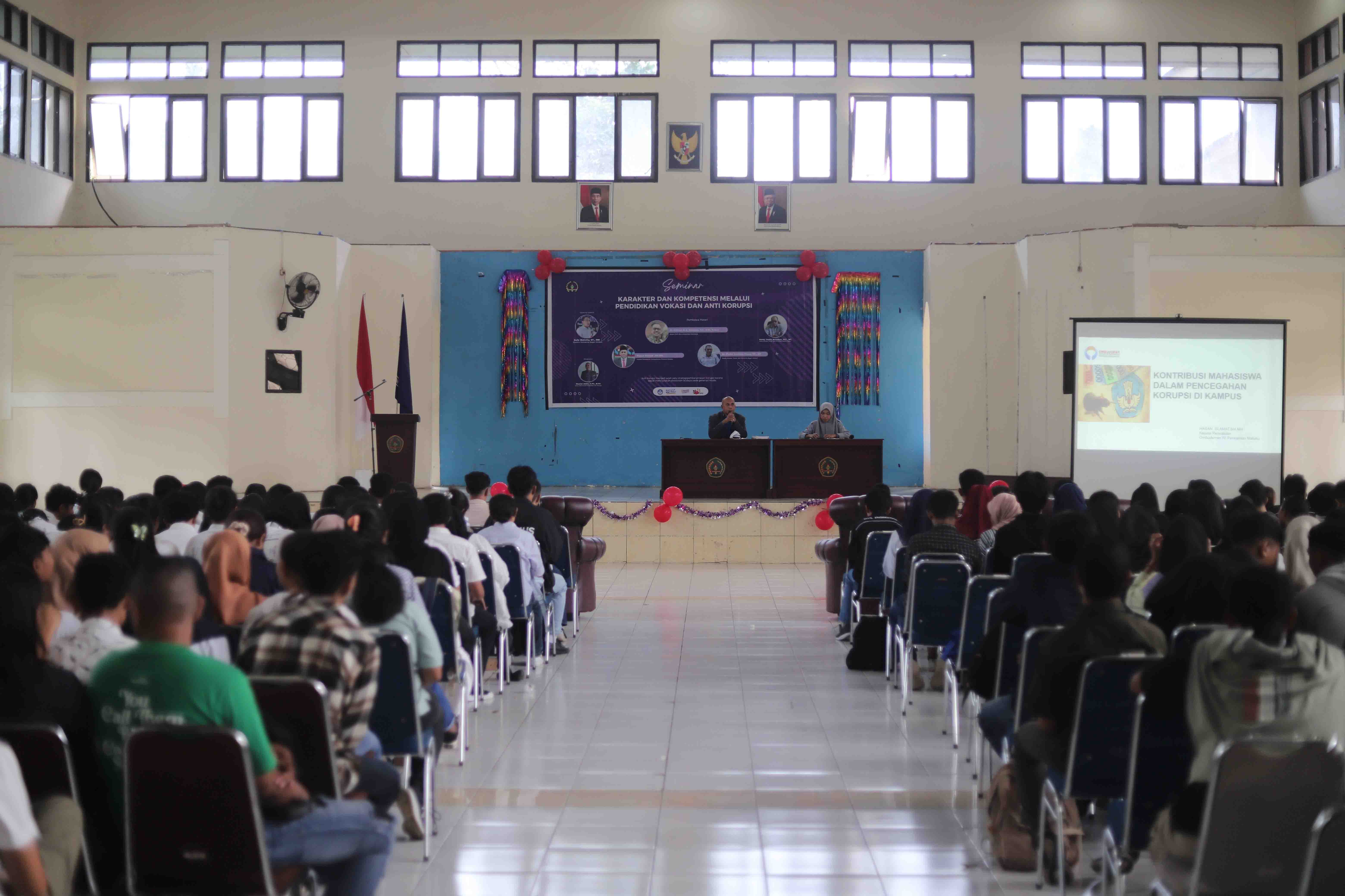 Mahasiswa Jurusan Teknik Sipil Polnam Gelar Seminar Pendidikan Anti Korupsi