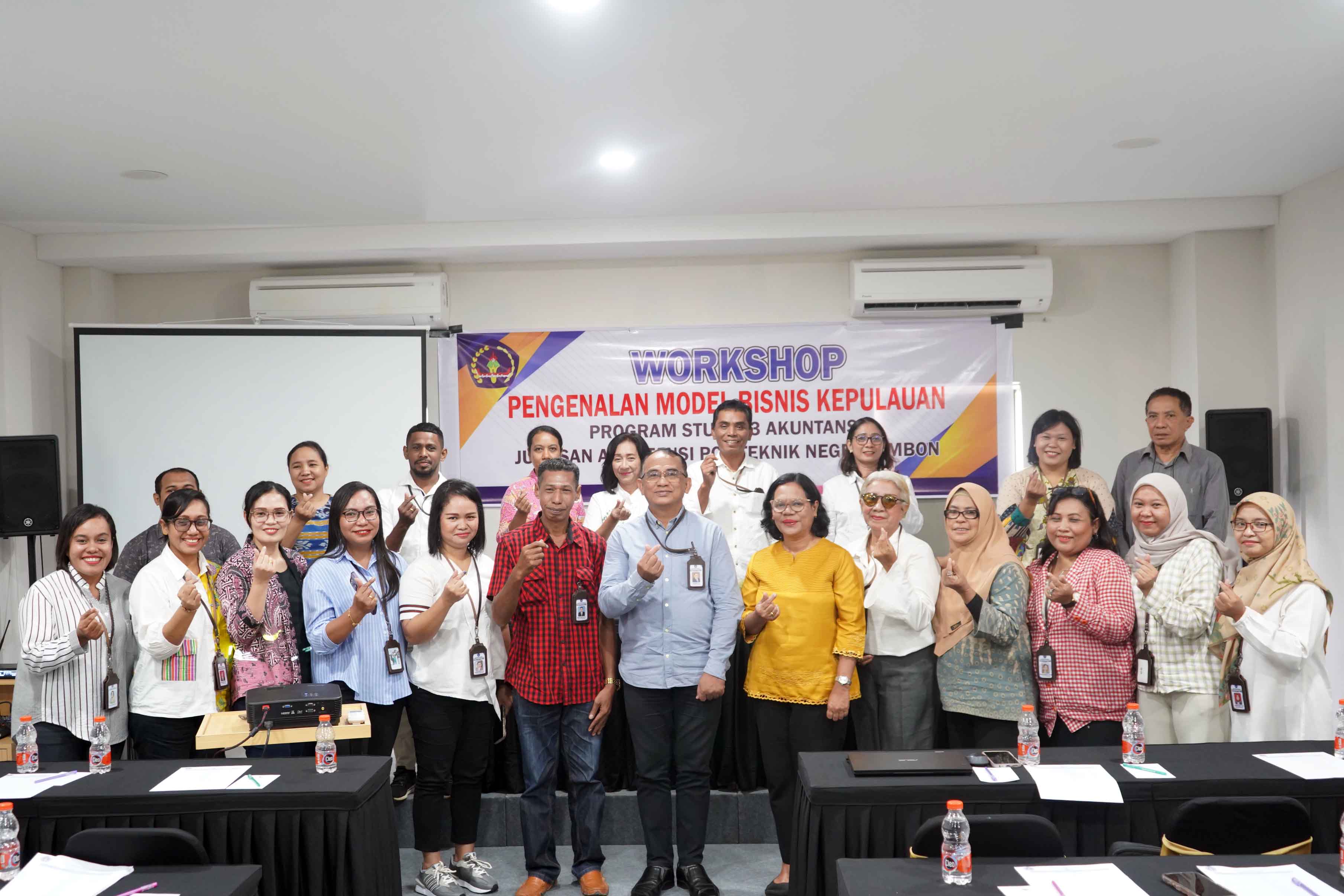 Jurusan Akuntansi Polnam Gelar Workshop Pengenalan Model Bisnis Kepulauan