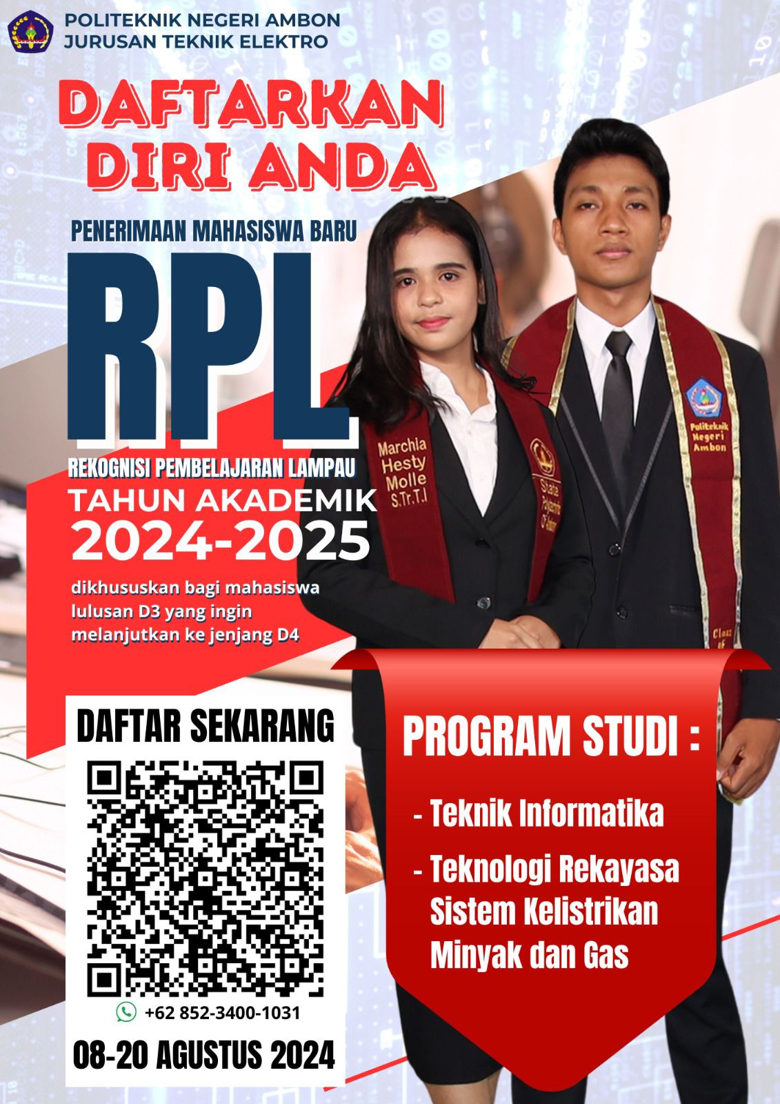 Polnam Membuka Penerimaan Mahasiswa Baru Jalur Mandiri RPL