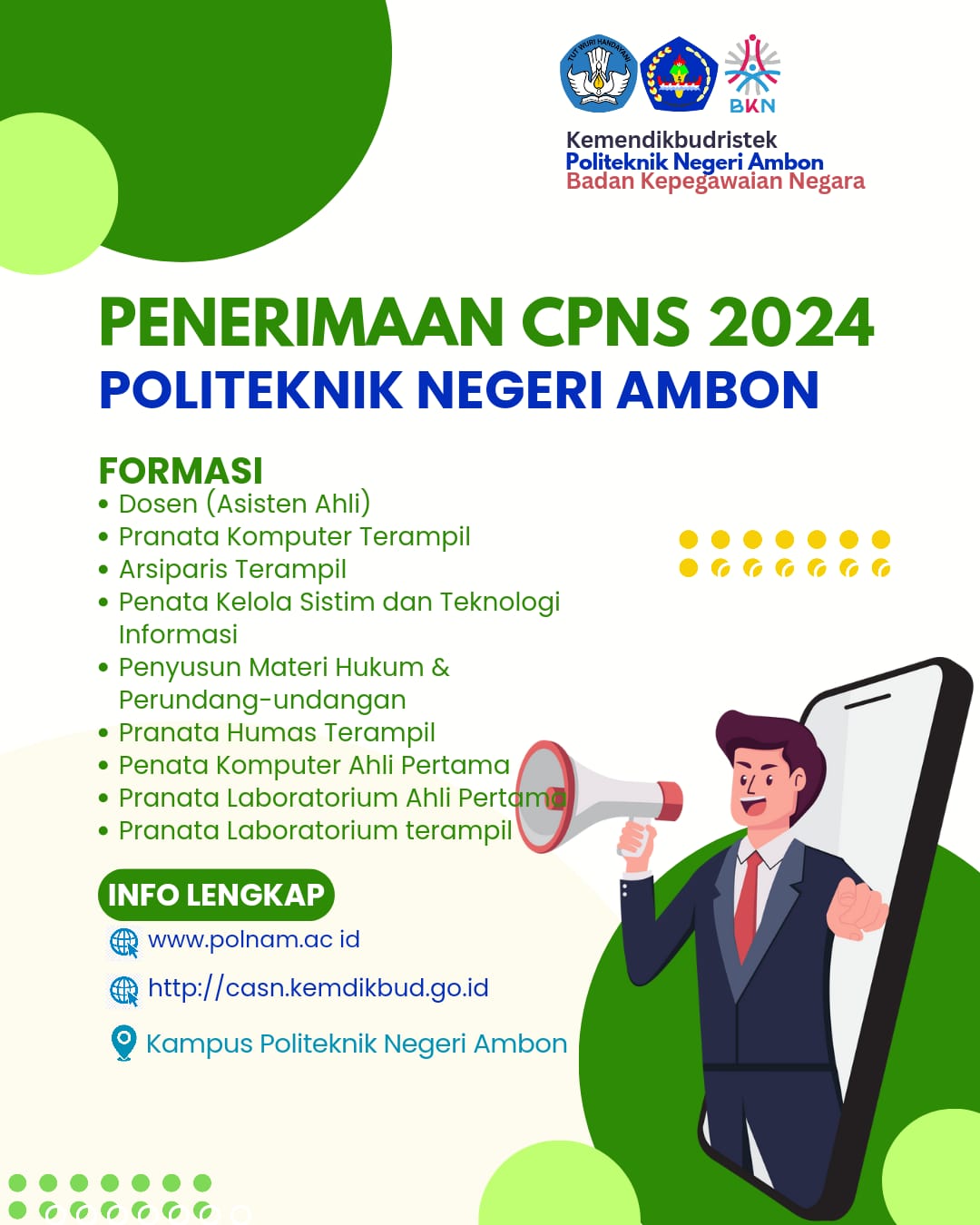 Polnam Membuka Seleksi Penerimaan CPNS Tahun 2024